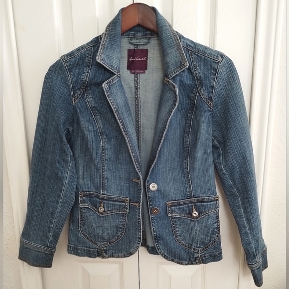Gloria Vanderbilt Jackets & Coats Gloria Vanderbilt Denim Jacketblazer Poshmark